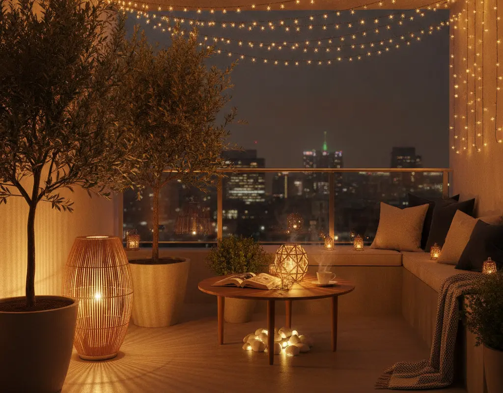 balcony solar lights ideas