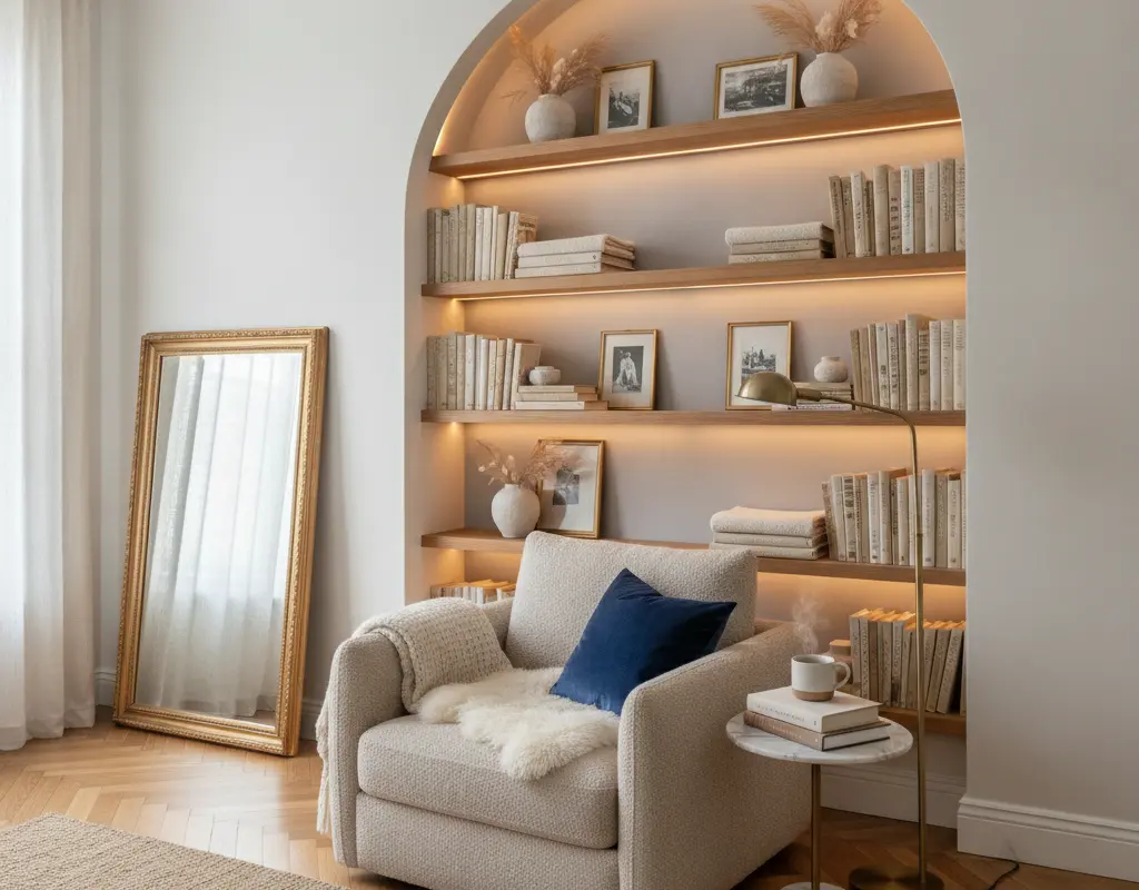 DIY Arched Bookshelf Hack