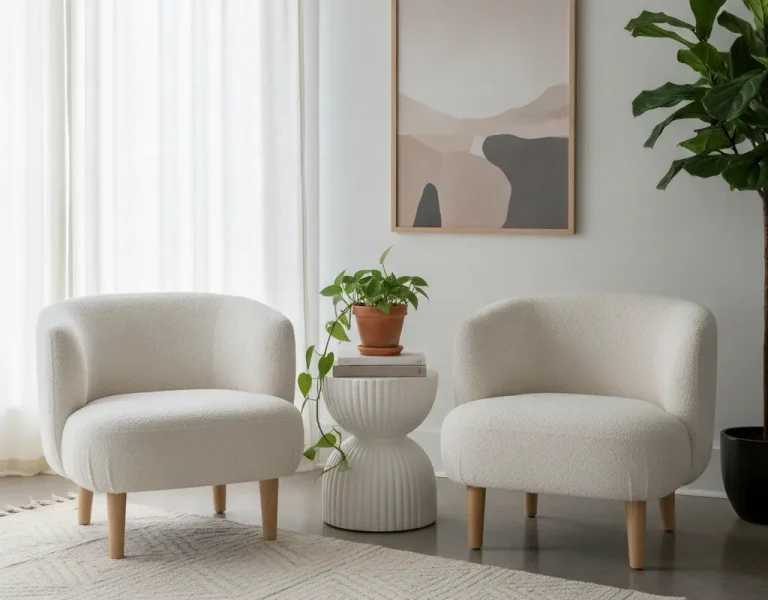 diy boucle chair hack