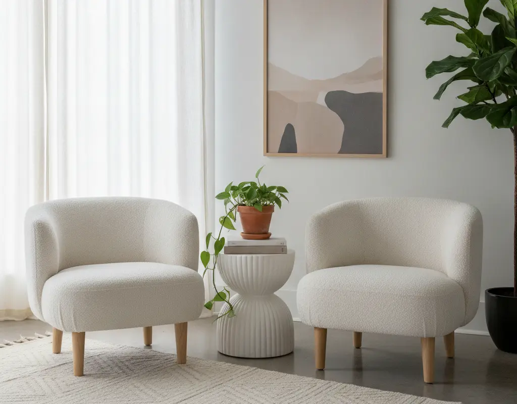 diy boucle chair hack