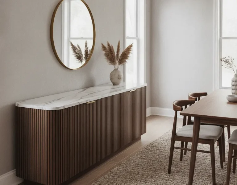 diy fluted sideboard buffet