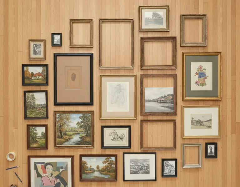 how to thrift art for gallery wall