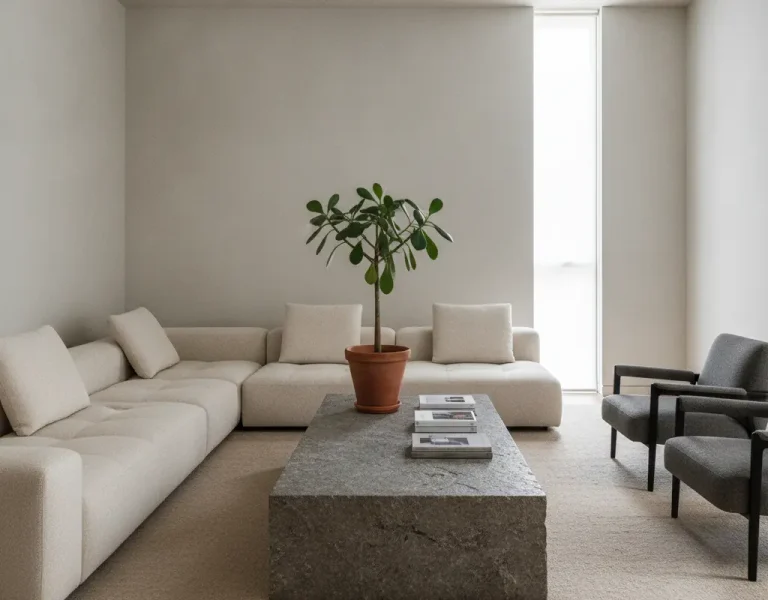 plinth coffee table styling