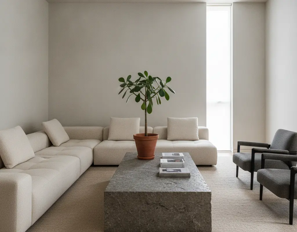 plinth coffee table styling